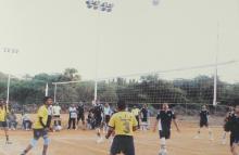 A match in progress at the 12th Inter-IIT Staff Sports Meet, 2004