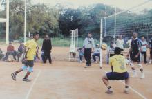 A match in progress at the 12th Inter-IIT Staff Sports Meet, 2004