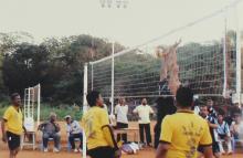 A match in progress at the 12th Inter-IIT Staff Sports Meet, 2004