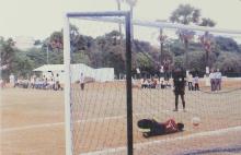 A scene from a football match during the 12th Inter-IIT Staff Sports Meet, 2004