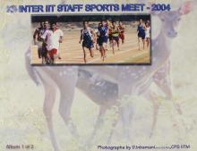 Photo album cover of the 12th Inter-IIT Staff Sports Meet, 2004