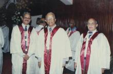 Faculty members at the 42nd Convocation, 2005