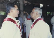 Faculty members at the 42nd Convocation, 2005