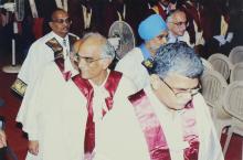 A shot of the academic procession at the 42nd Convocation, 2005