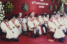 A section of the faculty members at the 42nd Convocation, 2005