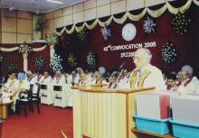 Prof. M. S. Ananth speaks at the 42nd Convocation, 2005