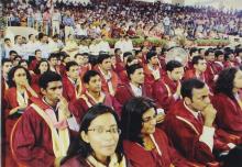 A section of graduands at the 42nd Convocation, 2005