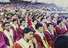 Some of the graduands at the 42nd Convocation, 2005