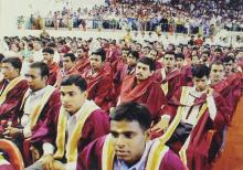 A shot of graduands at the 42nd Convocation, 2005