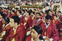 Some of the graduands at the 42nd Convocation, 2005