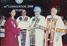 A photograph taken during the 42nd Convocation, 2005