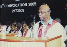 A speech is delivered at the 42nd Convocation, 2005