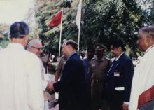 Mr. Krishan Kant is welcomed to the 35th Convocation, 1998