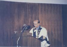 A moment from the 35th Convocation, 1998
