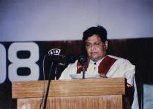 Prof. R. Natarajan speaks at the 35th Convocation (1998)