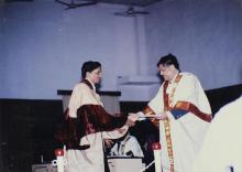 A moment from the 35th Convocation in 1998
