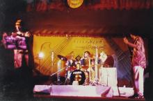 The members  of the headlining band of the ‘Fusion Nite’ event performs at Saarang 2000
