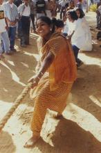 Tug of war in progress at Saarang 2000