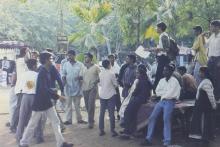 Students at the Saarang 2000 cultural festival