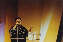 S. P. Balasubrahmanyam performing during the ‘Lite Music Nite’ programme at Saarang 2000
