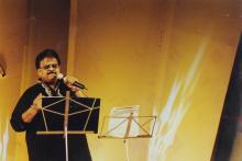 S. P. Balasubrahmanyam performing during the ‘Lite Music Nite’ at Saarang 2000