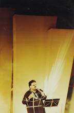 S. P. Balasubrahmanyam performing during the ‘Lite Music Nite’ programme at Saarang 2000