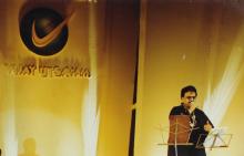 S. P. Balasubrahmanyam performing during the ‘Lite Music Nite’ programme at Saarang 2000