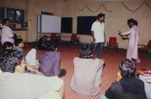 An event at Saarang 2000, that appears to be dramatics, underway