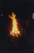 A bonfire at the Saarang 2000 cultural festival