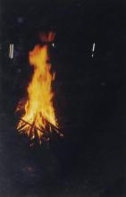 A bonfire at the Saarang 2000 cultural festival