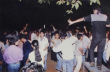 Students dancing at the Saarang 2000 cultural festival
