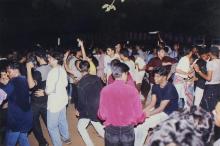Students dancing at the Saarang 2000 cultural festival