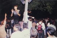 Students dancing at the Saarang 2000 cultural festival