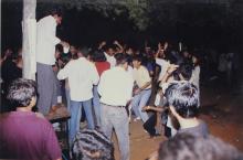 Students dancing at the Saarang 2000 cultural festival