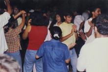 Students dancing at the Saarang 2000 cultural festival
