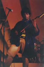 A guitarist performing at the Saarang 2000 cultural festival