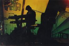 An artist performing at the Saarang 2000 cultural festival