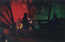 A band performing at the Saarang 2000 cultural festival