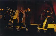 A band performing at the Saarang 2000 cultural festival