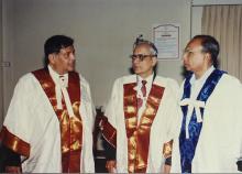 Prof. R. Natarajan, Prof. C. R. Muthukrishnan and Prof. V. Radhakrishnan, Special Convocation (2001)