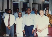 Prof. P. V. Indiresan and Mr. M. S. Swaminathan attend the 2001 Special Convocation