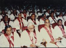 The IIT Madras faculty members at the Special Convocation, 2001