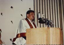 Prof. R. Natarajan addresses the audience at the Special Convocation, 2001