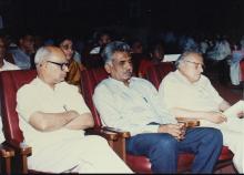 Prof. P. V. Indiresan and Mr. M. S. Swaminathan at the 2001 Special Convocation