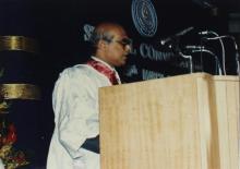 Prof. S. Narayanan speaks at the 2001 Special Convocation