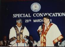 Prof. R. Natarajan speaks at the Special Convocation, 2001