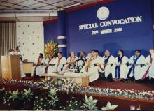 A moment from the 2001 Special Convocation