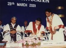 Dr. R. Natarajan at the Special Convocation, 2001