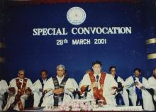 Prof. R. Natarajan at the Special Convocation, 2001