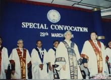 During the Special Convocation, 2001